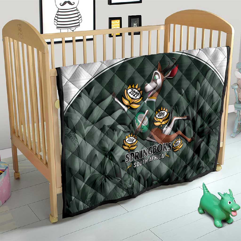 South Africa Rugby Quilt Springboks 4th Champions World Cup Proud Bokke LT14