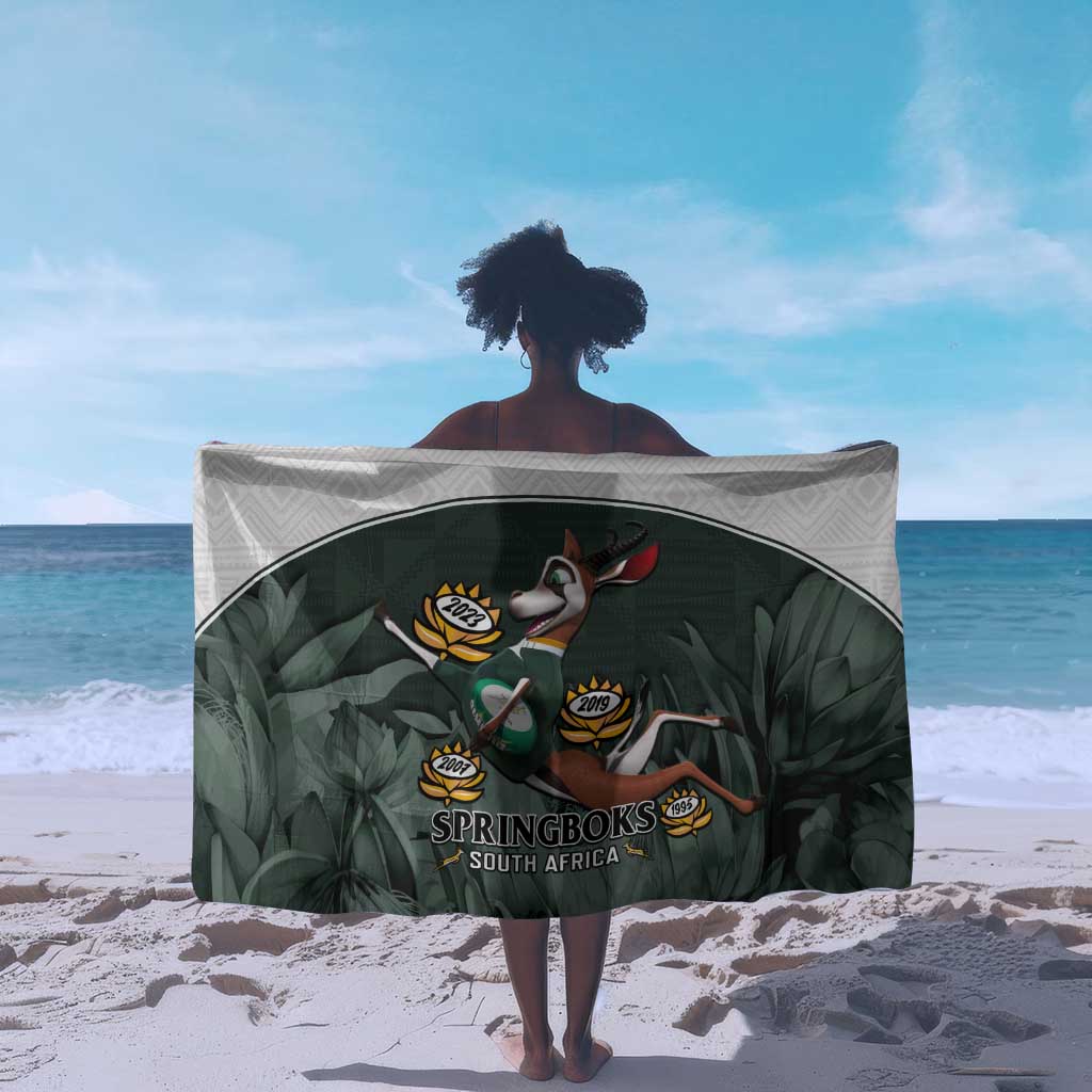 South Africa Rugby Sarong Springboks 4th Champions World Cup Proud Bokke LT14