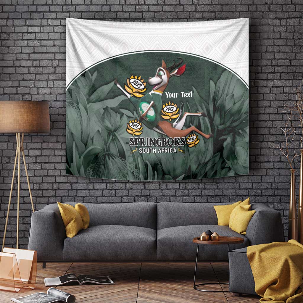 Custom South Africa Rugby Tapestry Springboks 4th Champions World Cup Proud Bokke LT14