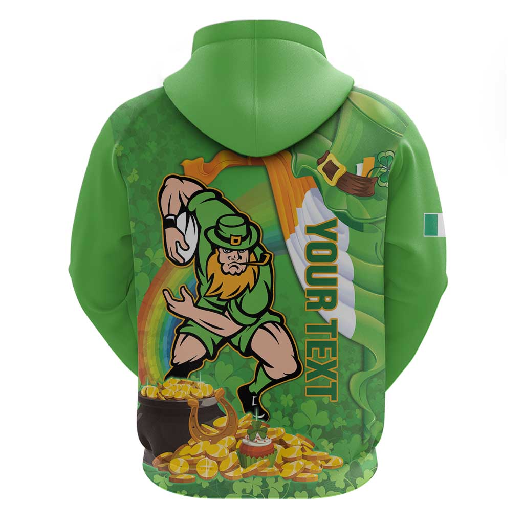Personalised Ireland Rugby 2025 Hoodie Irish Leprechaun Saint Patrick's Day LT14