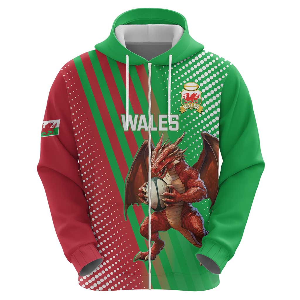 Custom Wales Rugby 2025 Hoodie Go Welsh Dragon Sporty Style LT14