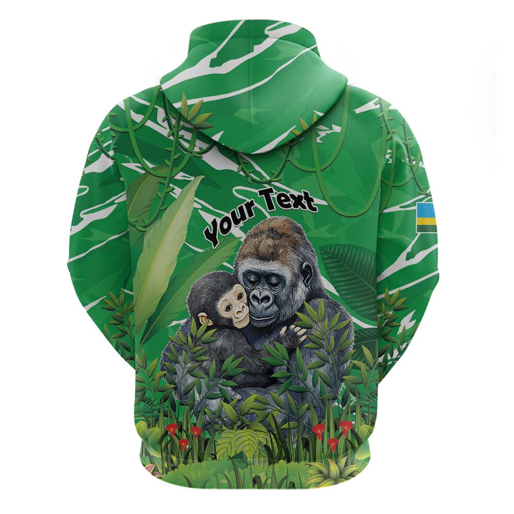 Personalized Rwanda Kwita Izina Hoodie Name a Gorilla - Save a Species LT15