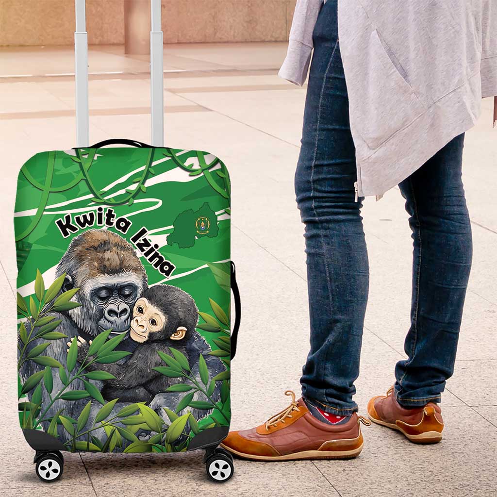 Rwanda Kwita Izina Luggage Cover Name a Gorilla - Save a Species LT15