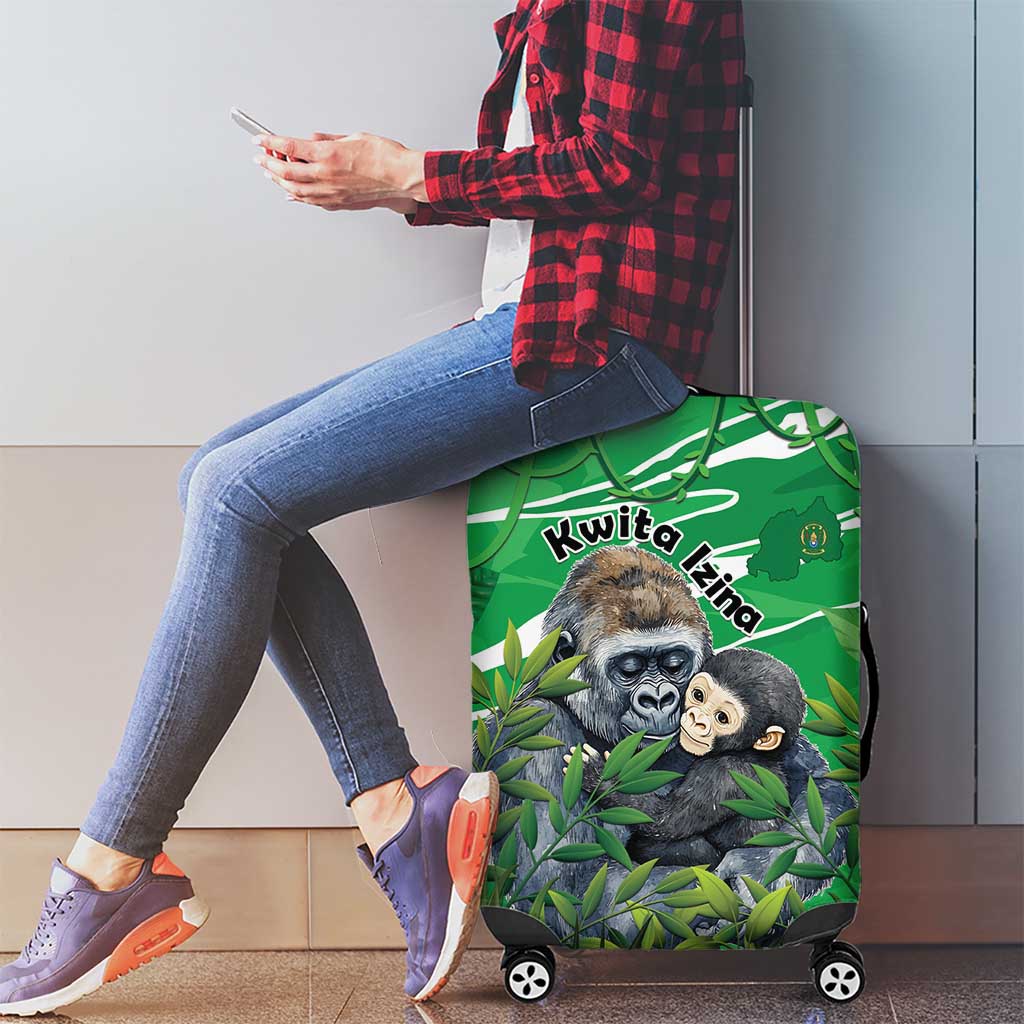 Rwanda Kwita Izina Luggage Cover Name a Gorilla - Save a Species LT15