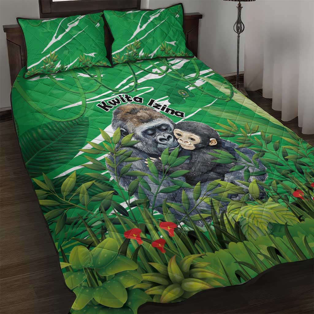 Rwanda Kwita Izina 2025 Quilt Bed Set Gorilla Naming Day LT15
