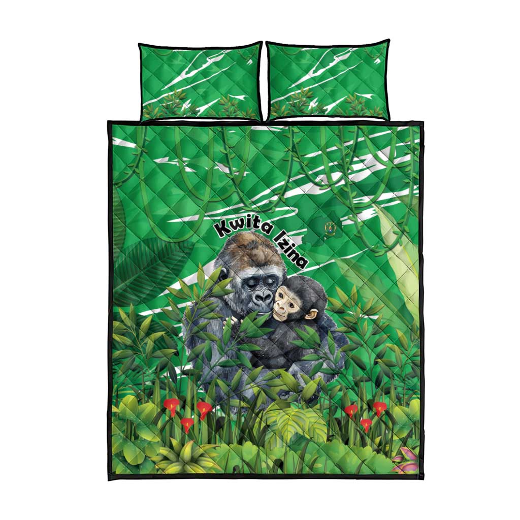 Rwanda Kwita Izina 2025 Quilt Bed Set Gorilla Naming Day LT15