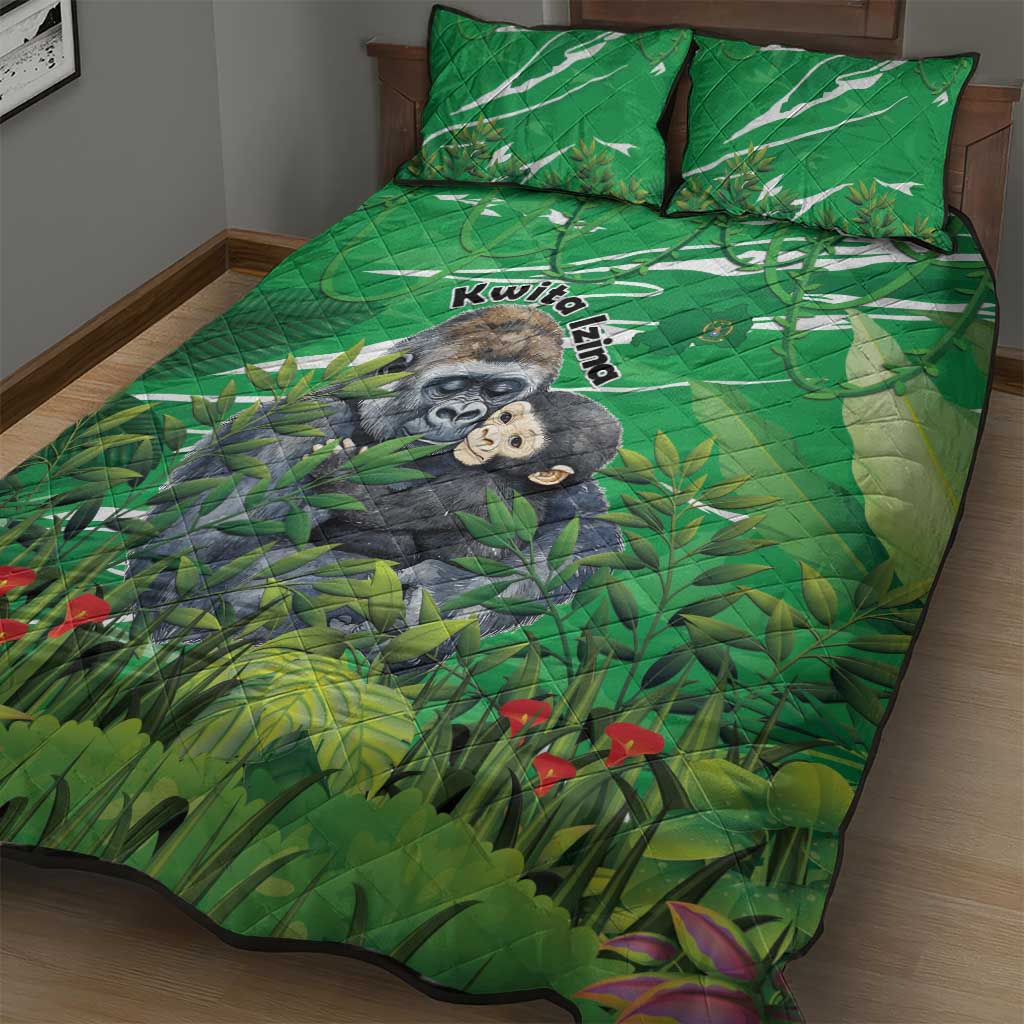 Rwanda Kwita Izina 2025 Quilt Bed Set Gorilla Naming Day LT15