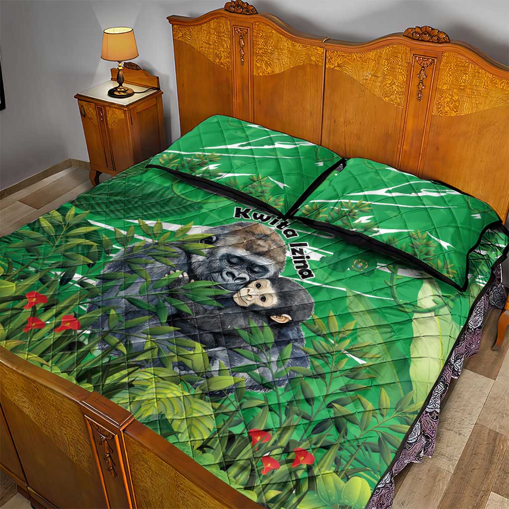 Rwanda Kwita Izina 2025 Quilt Bed Set Gorilla Naming Day LT15