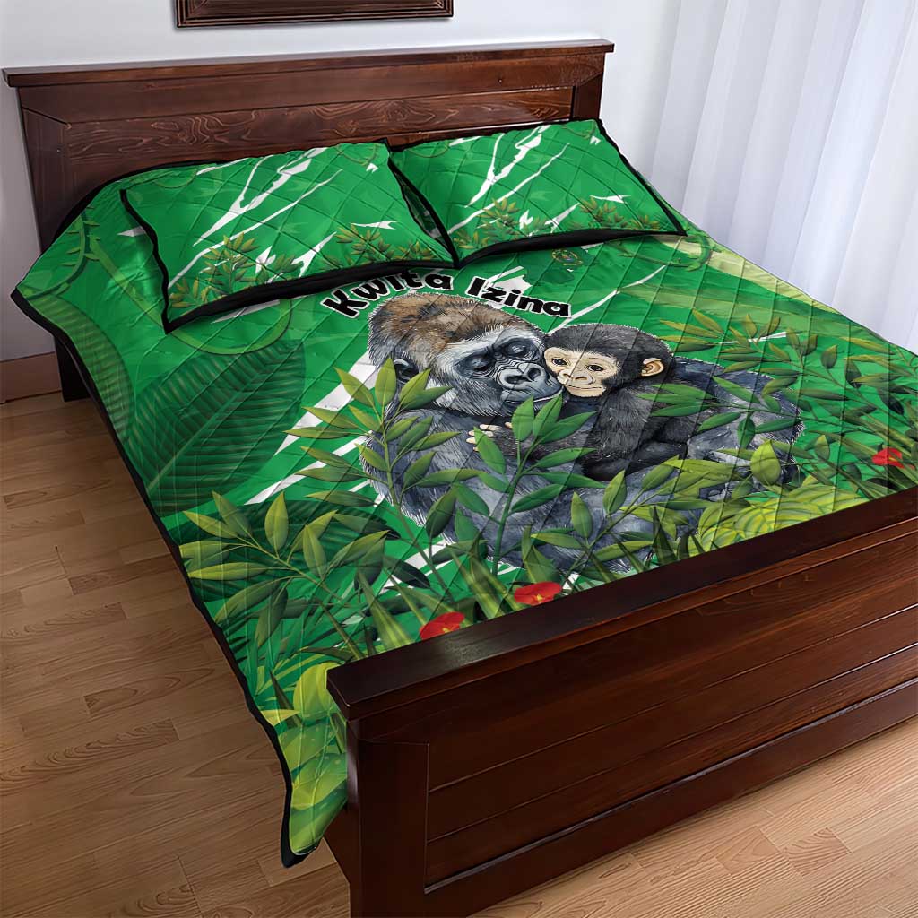 Rwanda Kwita Izina 2025 Quilt Bed Set Gorilla Naming Day LT15
