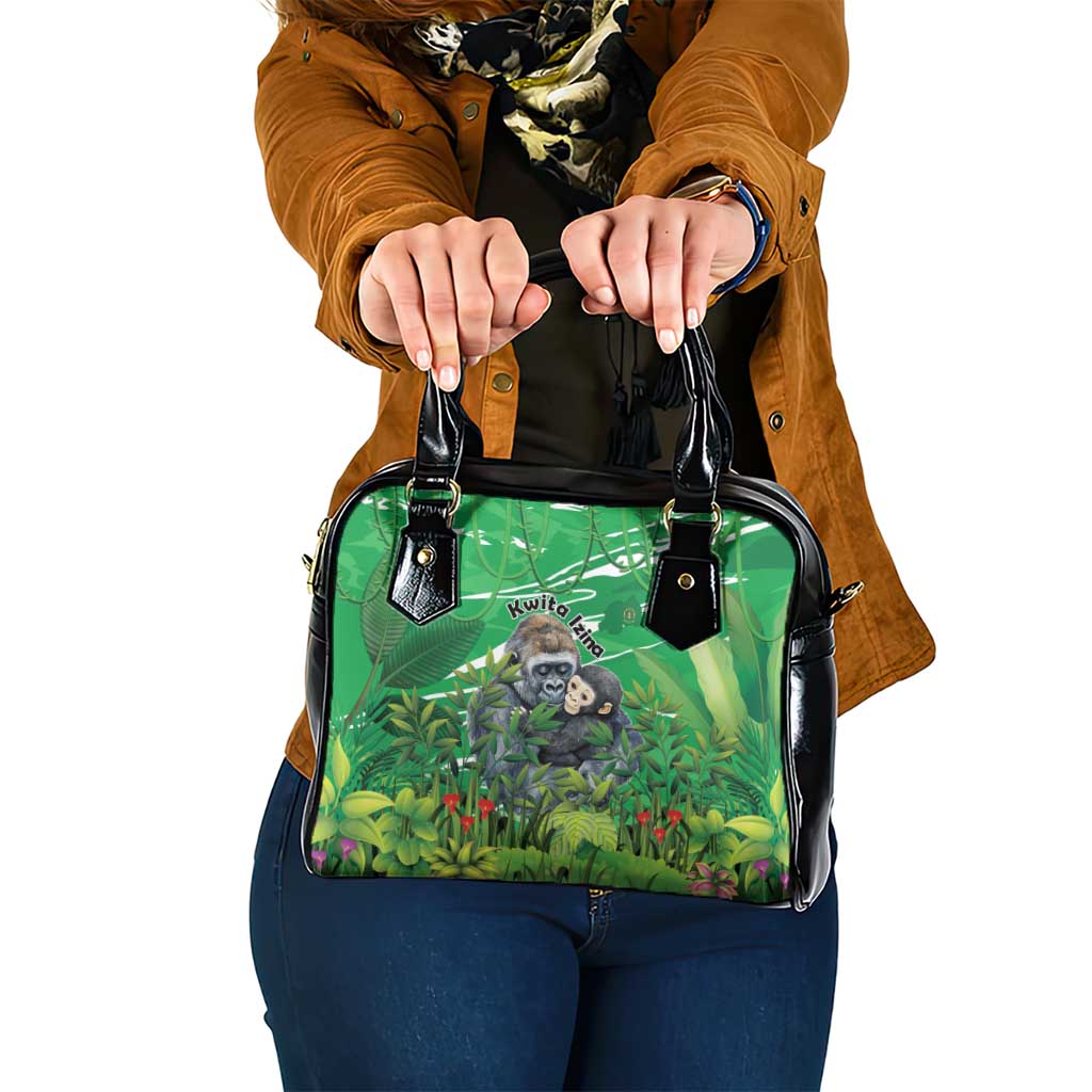 Rwanda Kwita Izina Shoulder Handbag Name a Gorilla - Save a Species LT15