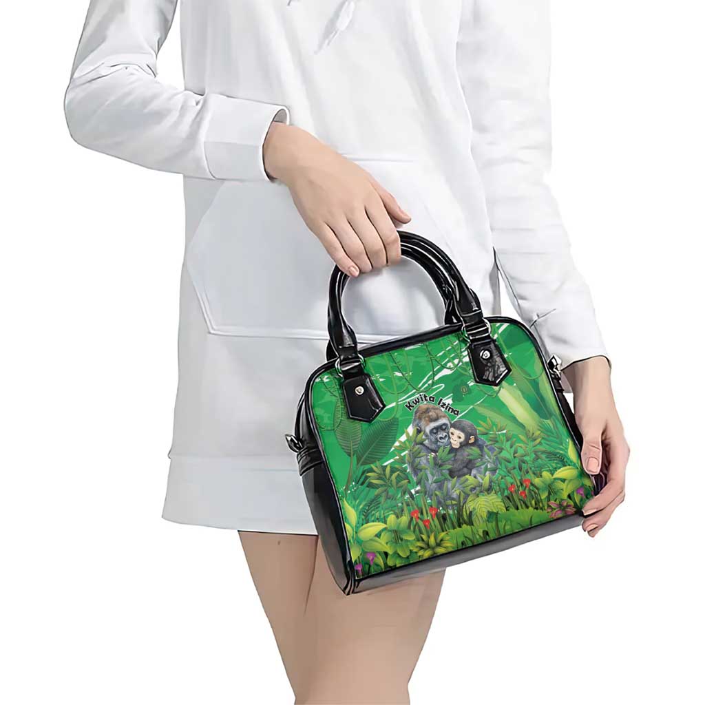 Rwanda Kwita Izina Shoulder Handbag Name a Gorilla - Save a Species LT15
