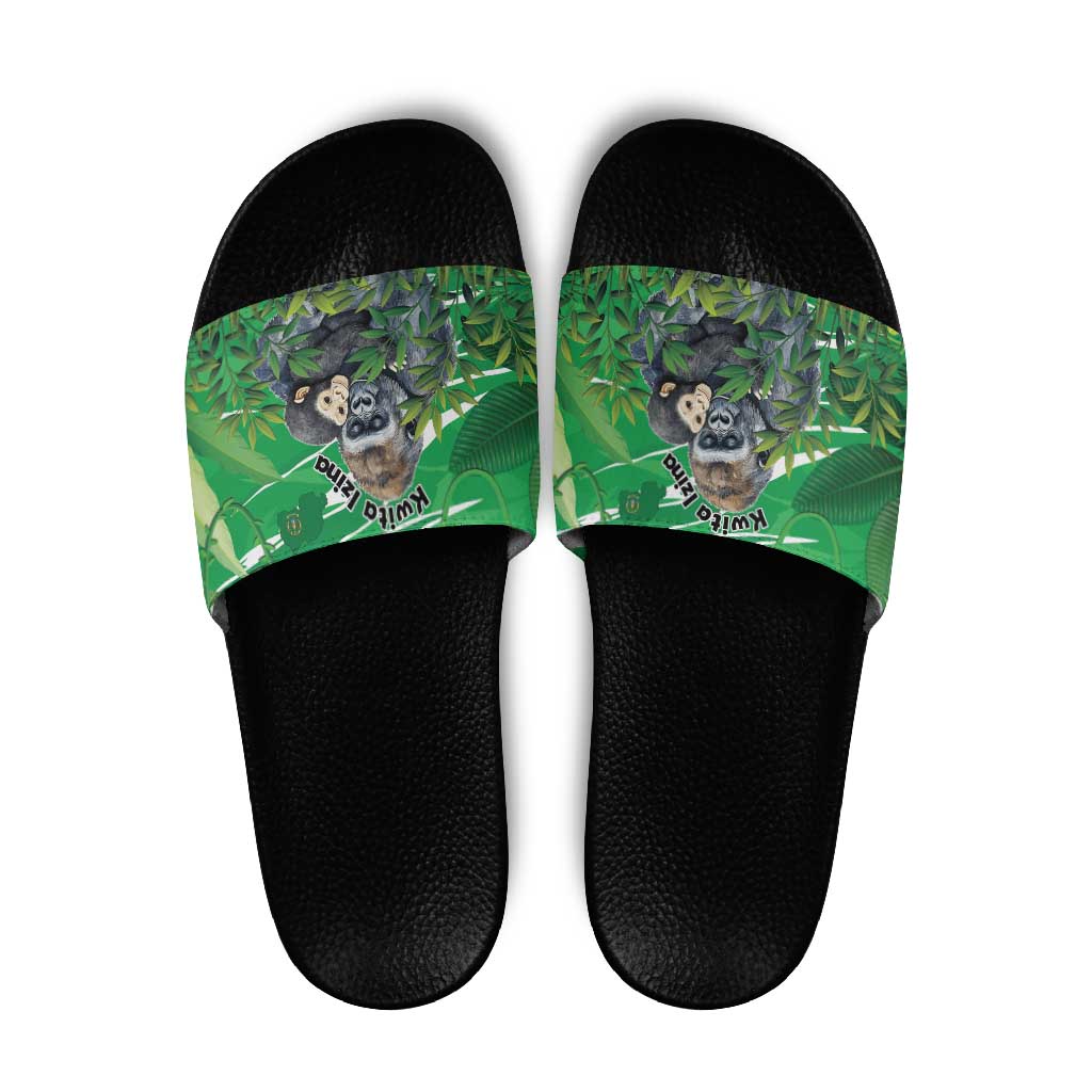 Rwanda Kwita Izina Slide Sandals Name a Gorilla - Save a Species LT15
