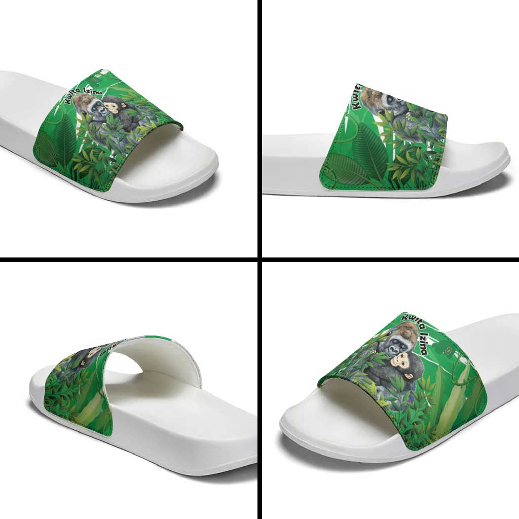Rwanda Kwita Izina Slide Sandals Name a Gorilla - Save a Species LT15