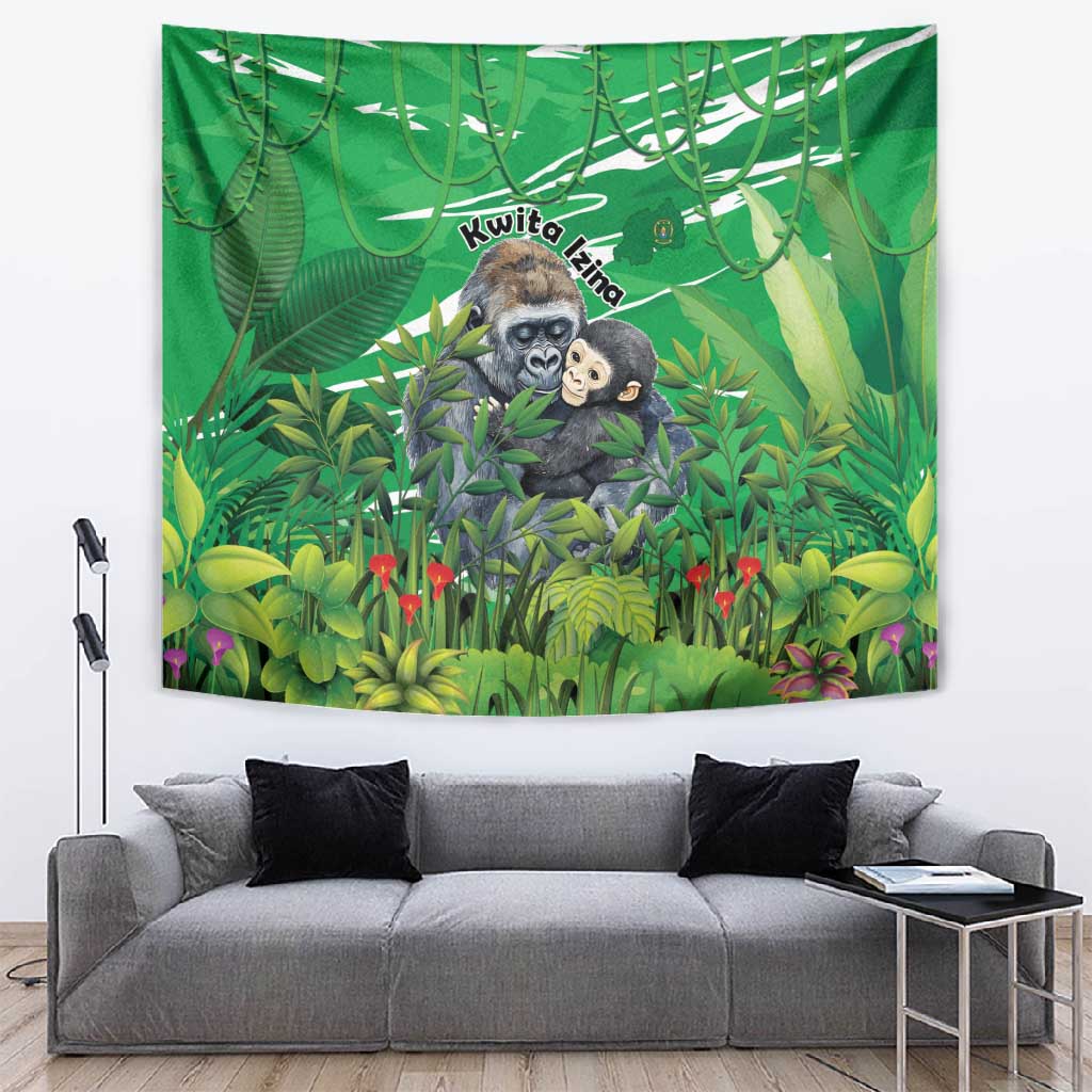 Rwanda Kwita Izina 2025 Tapestry Gorilla Naming Day LT15