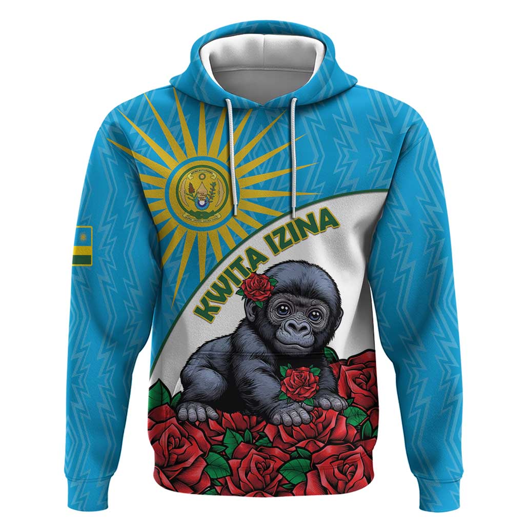 Personalized Rwanda Baby Gorilla Hoodie Kwita Izina 2025 LT15