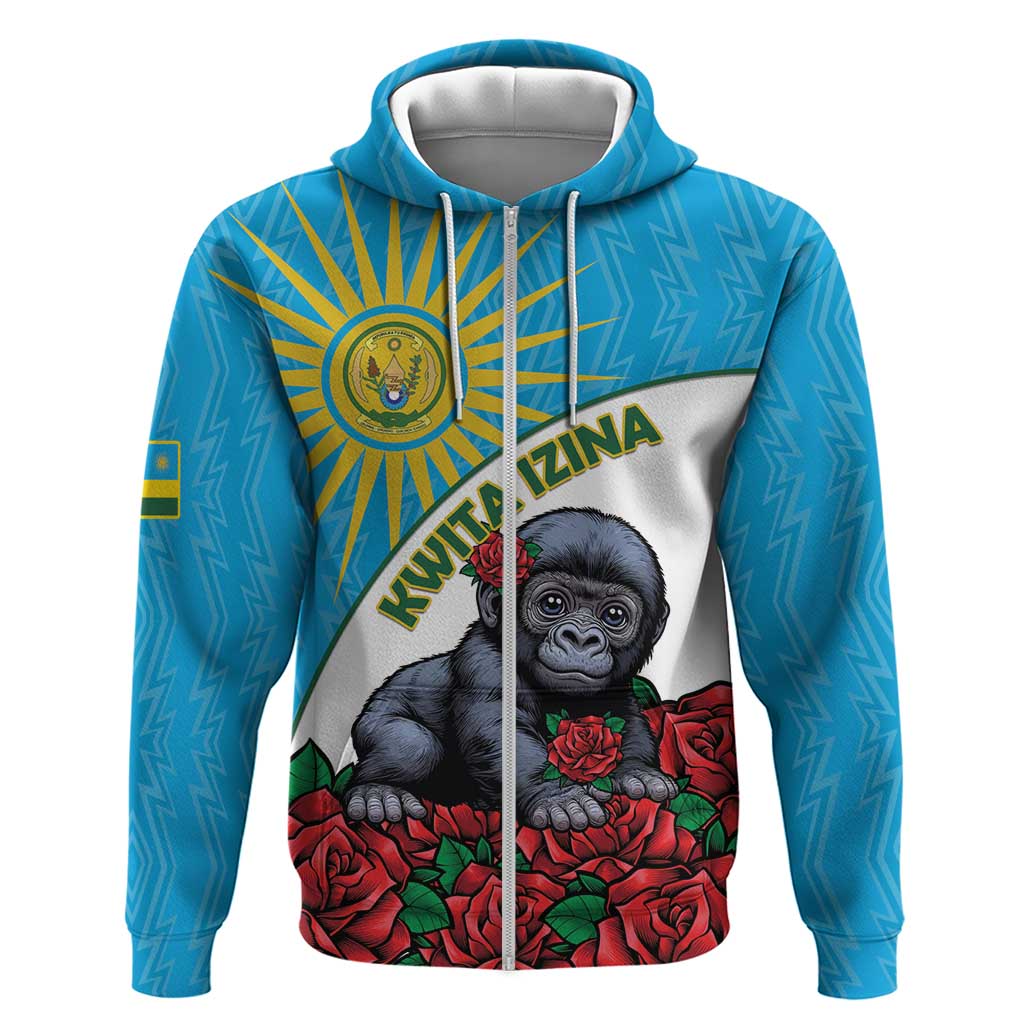 Personalized Rwanda Baby Gorilla Hoodie Kwita Izina 2025 LT15