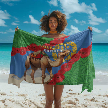 Personalised Eritrea Arabian Camel Sarong Gerbera Flower - Flag Color LT15