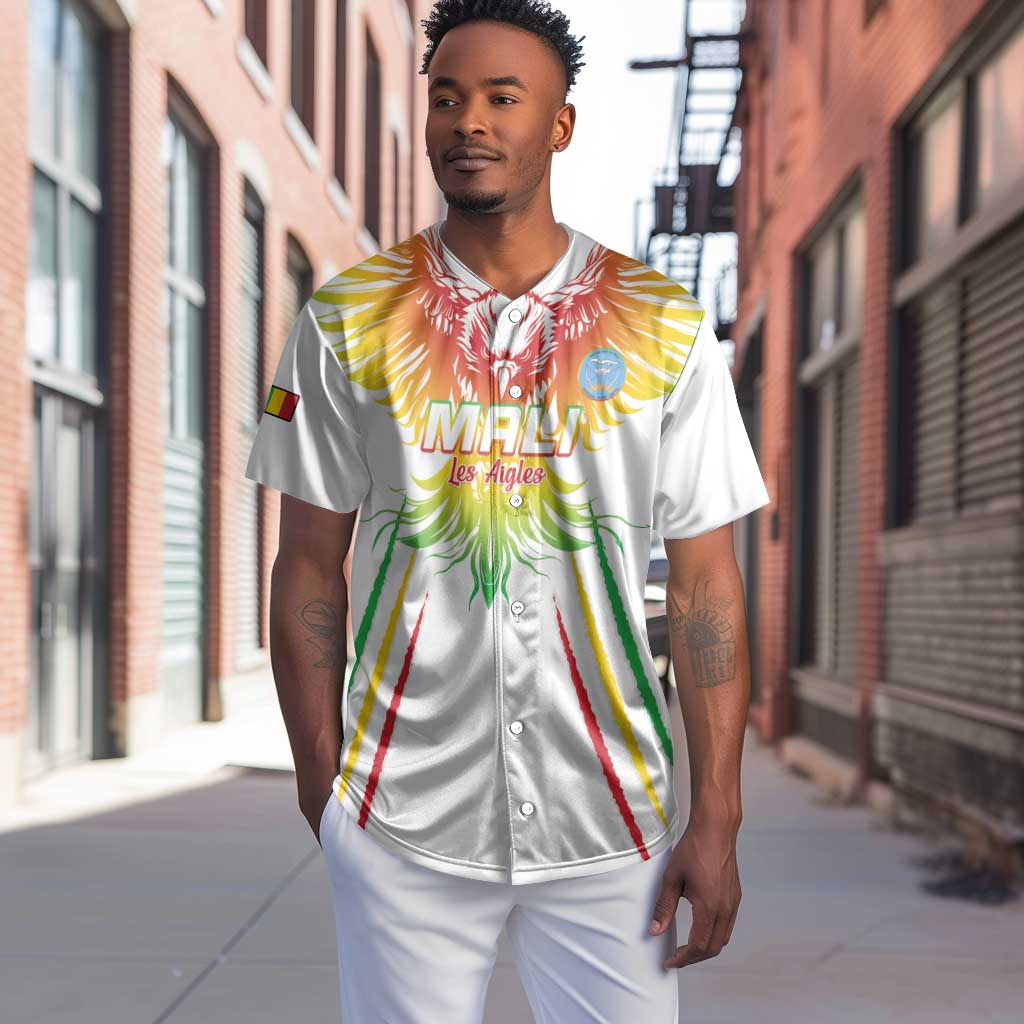 Mali Football Custom Baseball Jersey Go Eagles - White Color LT15