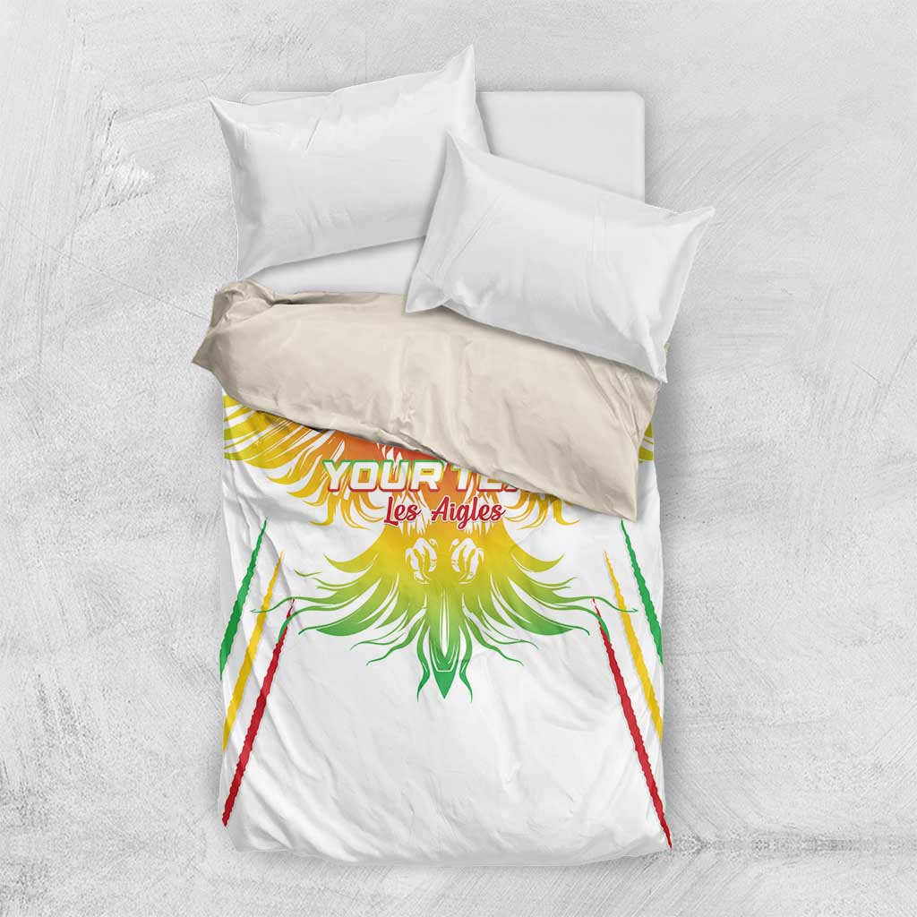Mali Football Custom Bedding Set Go Eagles - White Color LT15