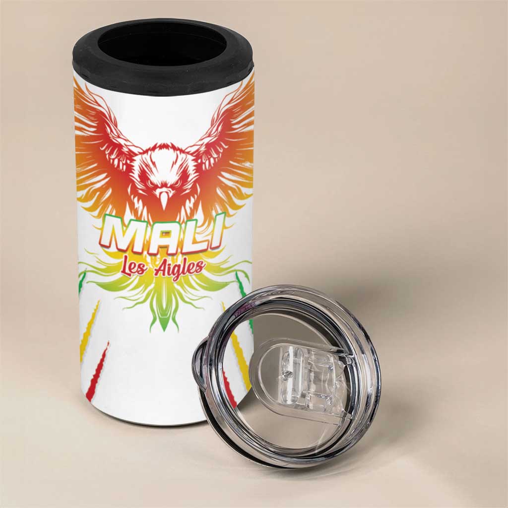 Mali Football Custom 4 in 1 Can Cooler Tumbler Go Eagles - White Color LT15