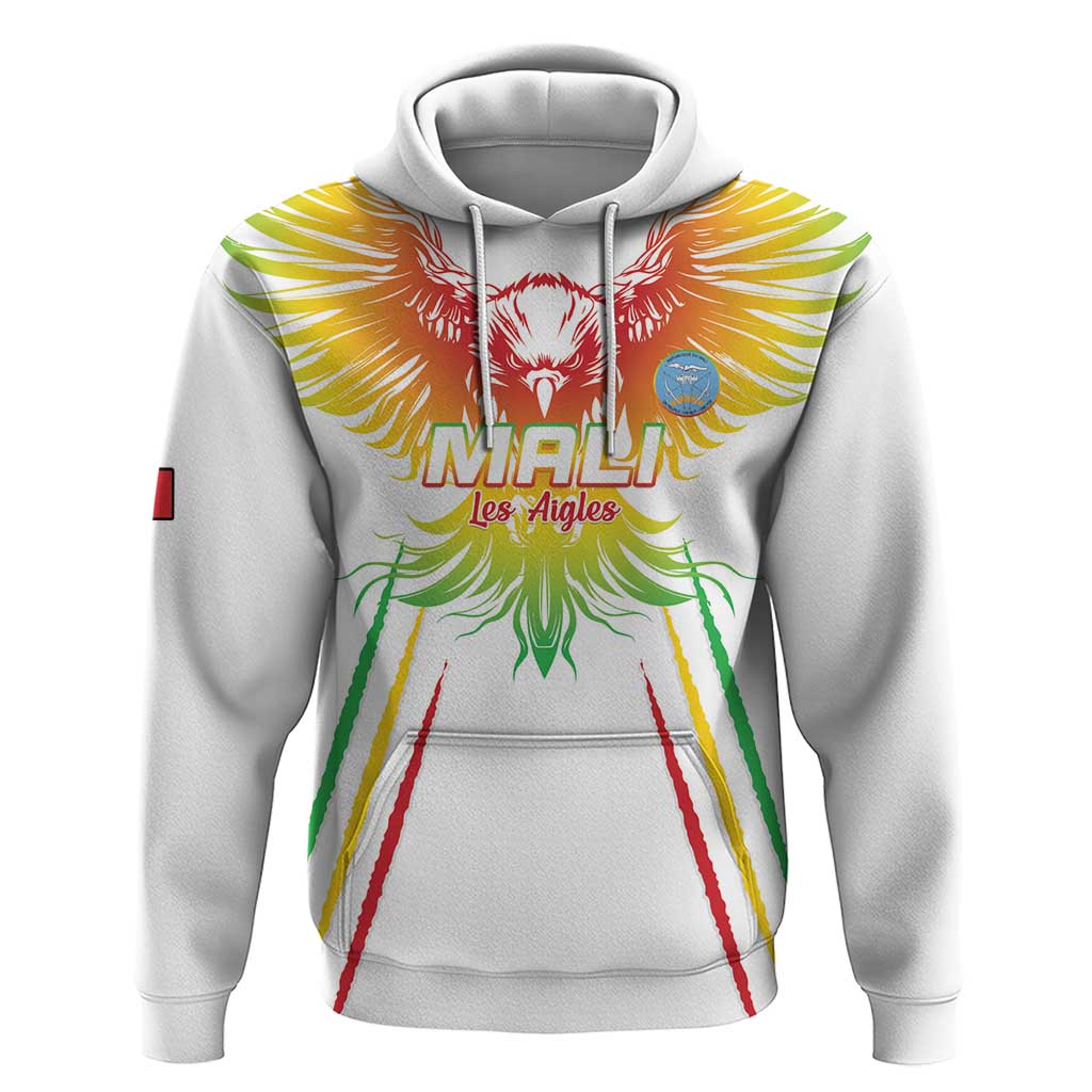 Custom Mali Football Hoodie Go Les Aigles White Color LT15