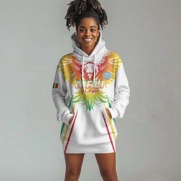 Mali Football Custom Hoodie Dress Go Eagles - White Color LT15