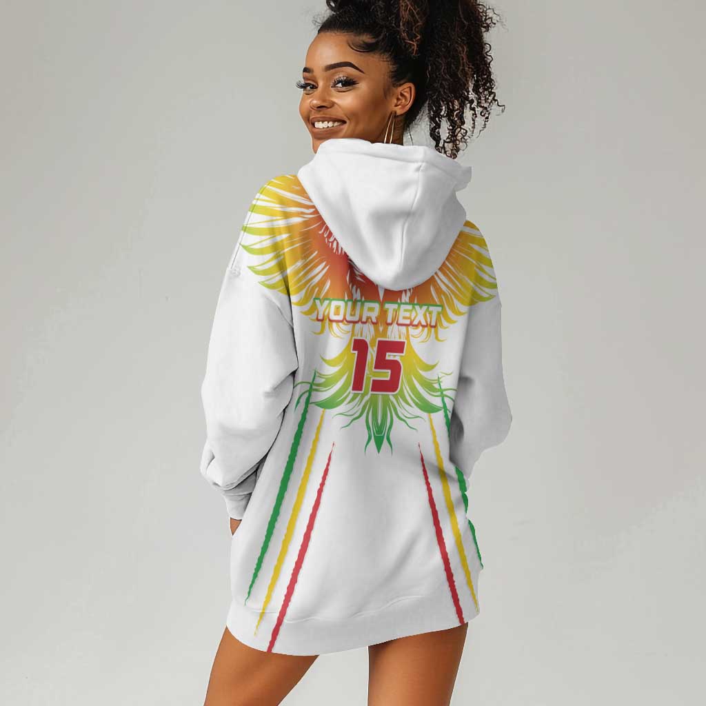 Mali Football Custom Hoodie Dress Go Eagles - White Color LT15