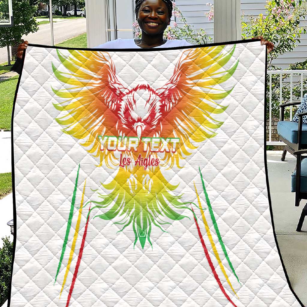 Mali Football Custom Quilt Go Eagles - White Color LT15