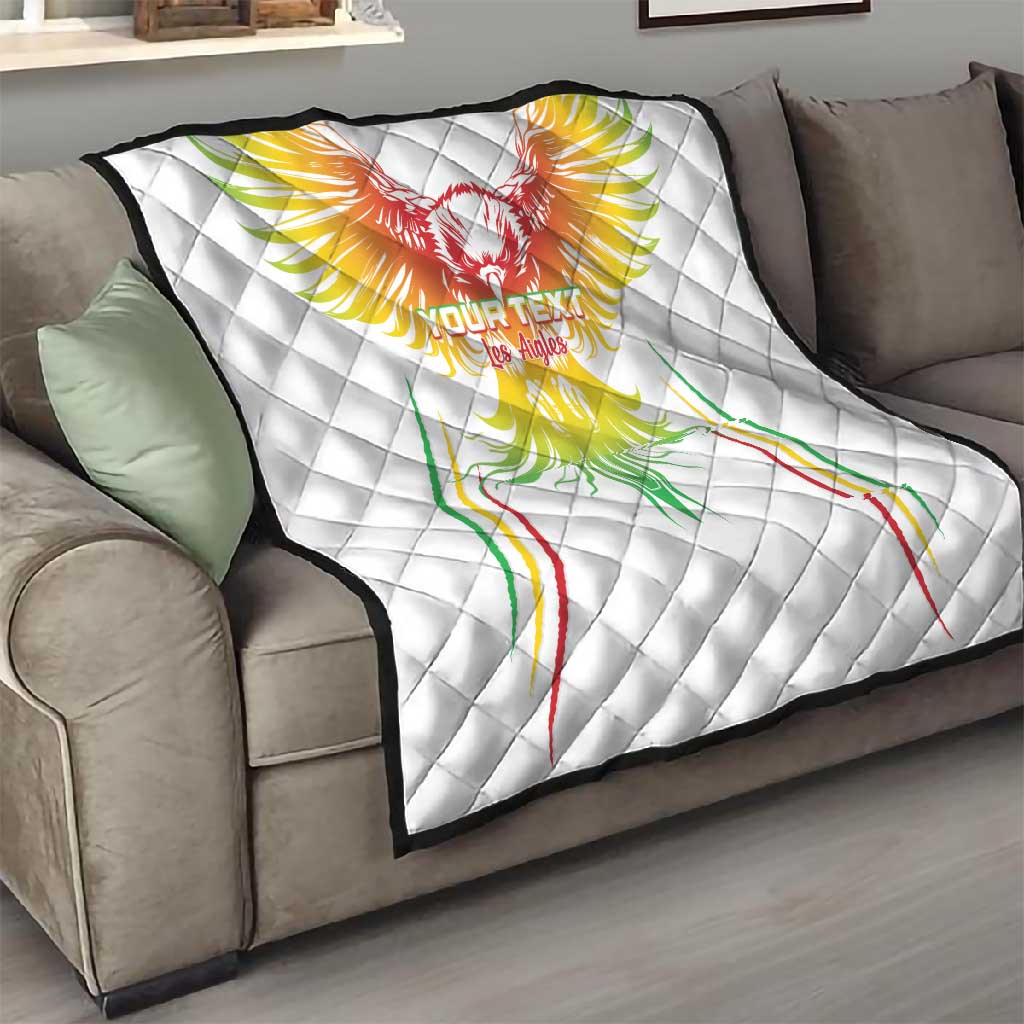 Mali Football Custom Quilt Go Eagles - White Color LT15