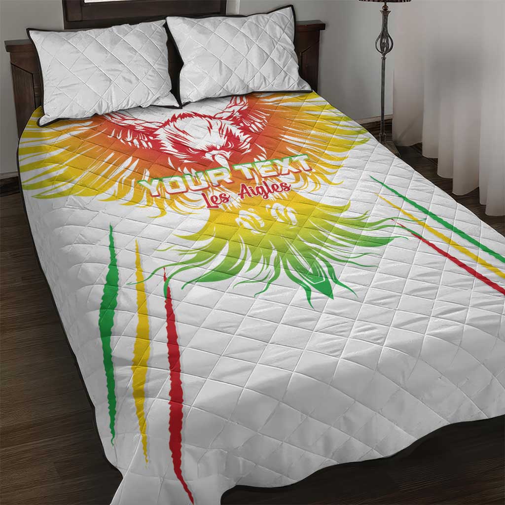 Mali Football Custom Quilt Bed Set Go Eagles - White Color LT15