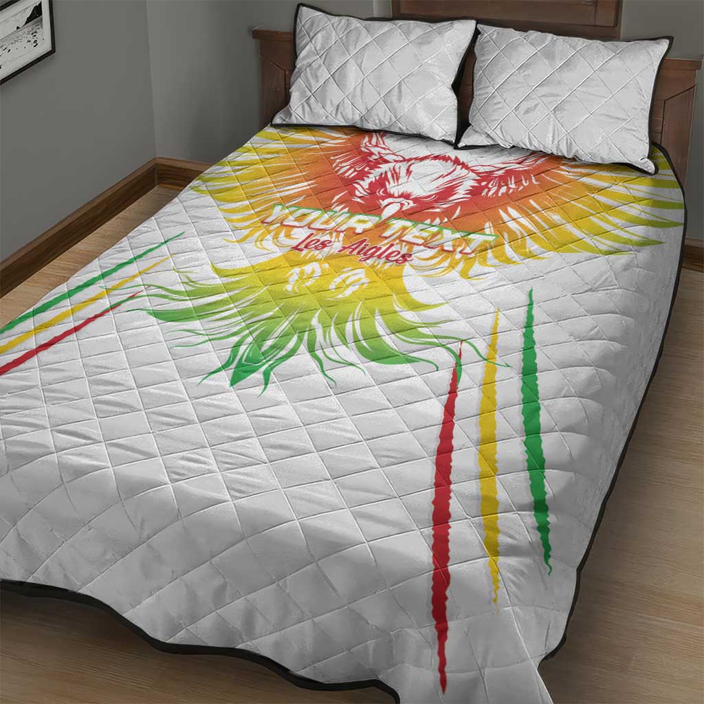 Mali Football Custom Quilt Bed Set Go Eagles - White Color LT15