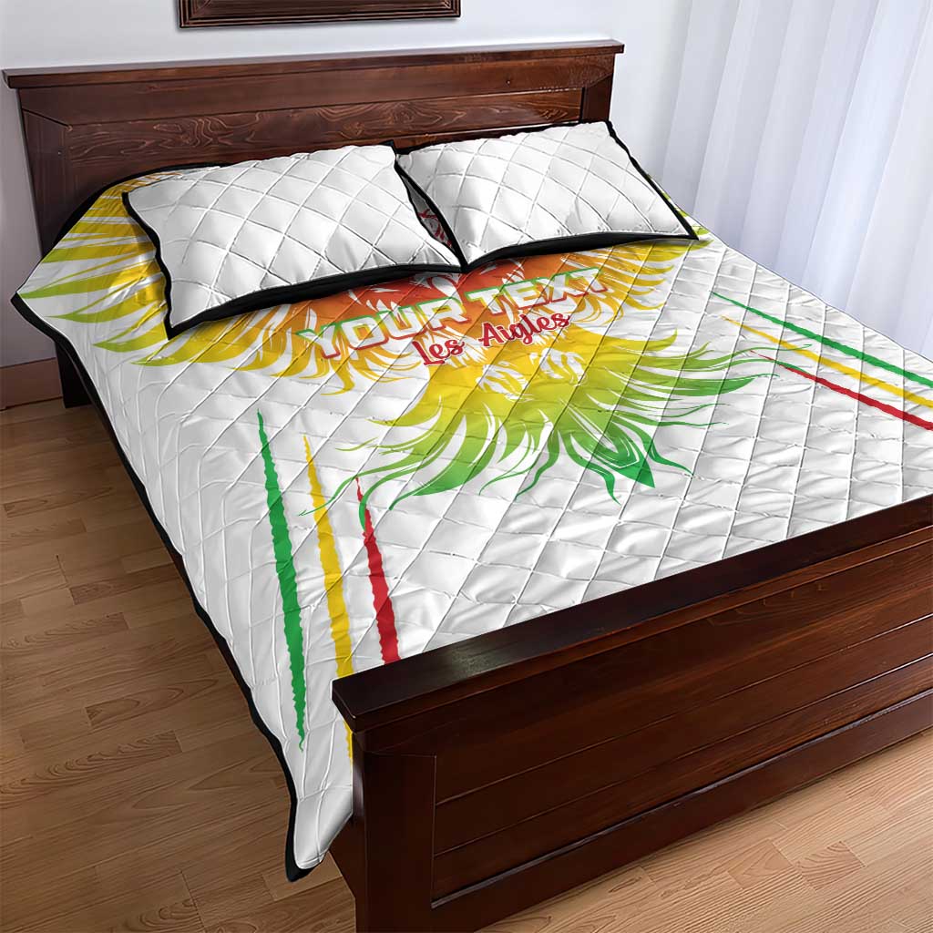 Mali Football Custom Quilt Bed Set Go Eagles - White Color LT15