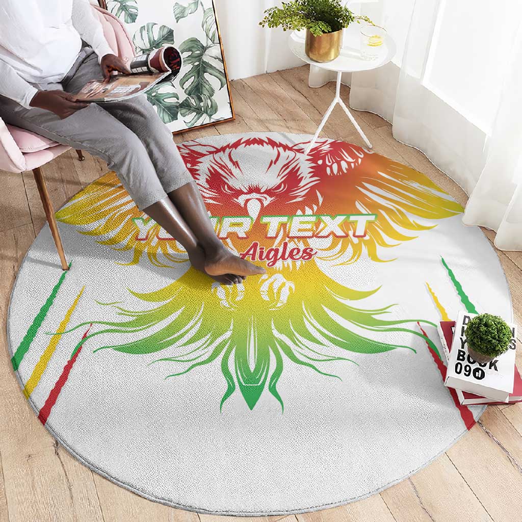 Mali Football Custom Round Carpet Go Eagles - White Color LT15
