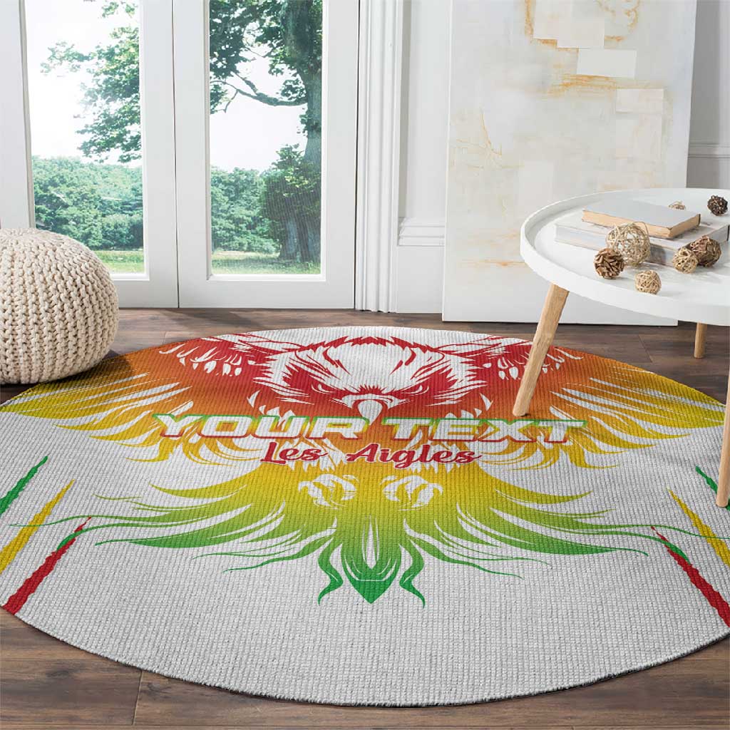 Mali Football Custom Round Carpet Go Eagles - White Color LT15