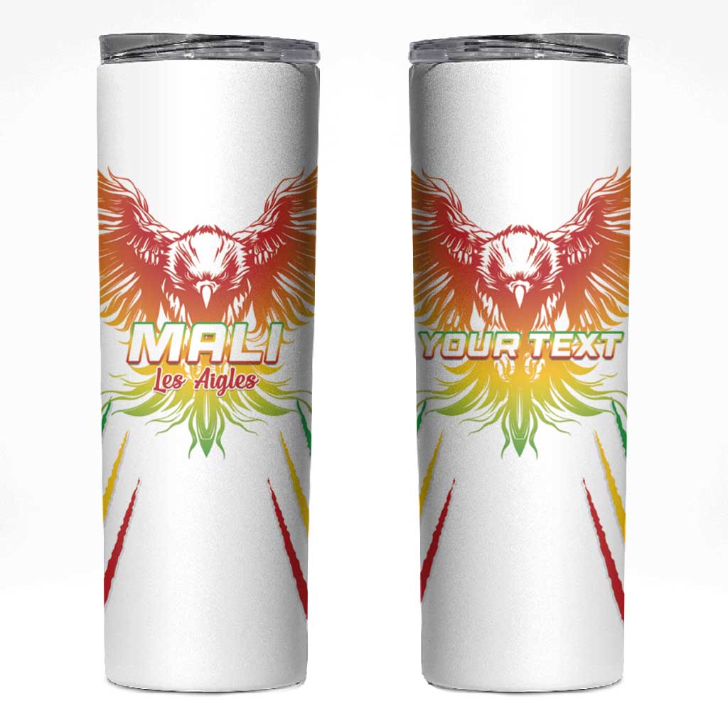 Mali Football Custom Skinny Tumbler Go Eagles - White Color LT15