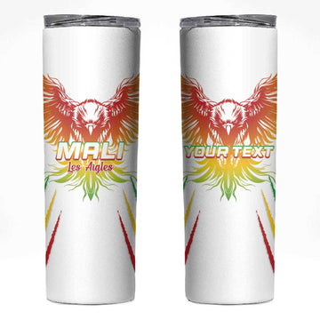Mali Football Custom Skinny Tumbler Go Eagles - White Color LT15