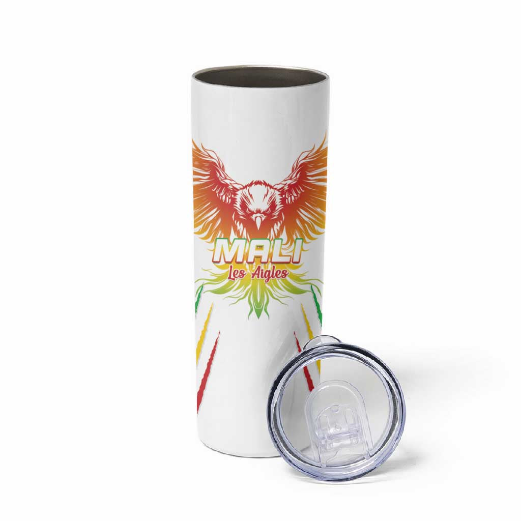 Mali Football Custom Skinny Tumbler Go Eagles - White Color LT15