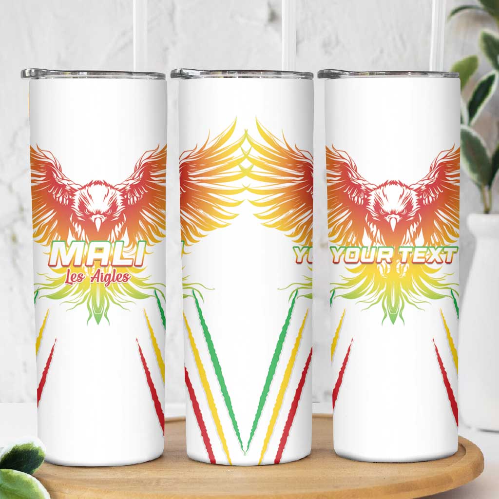 Mali Football Custom Skinny Tumbler Go Eagles - White Color LT15
