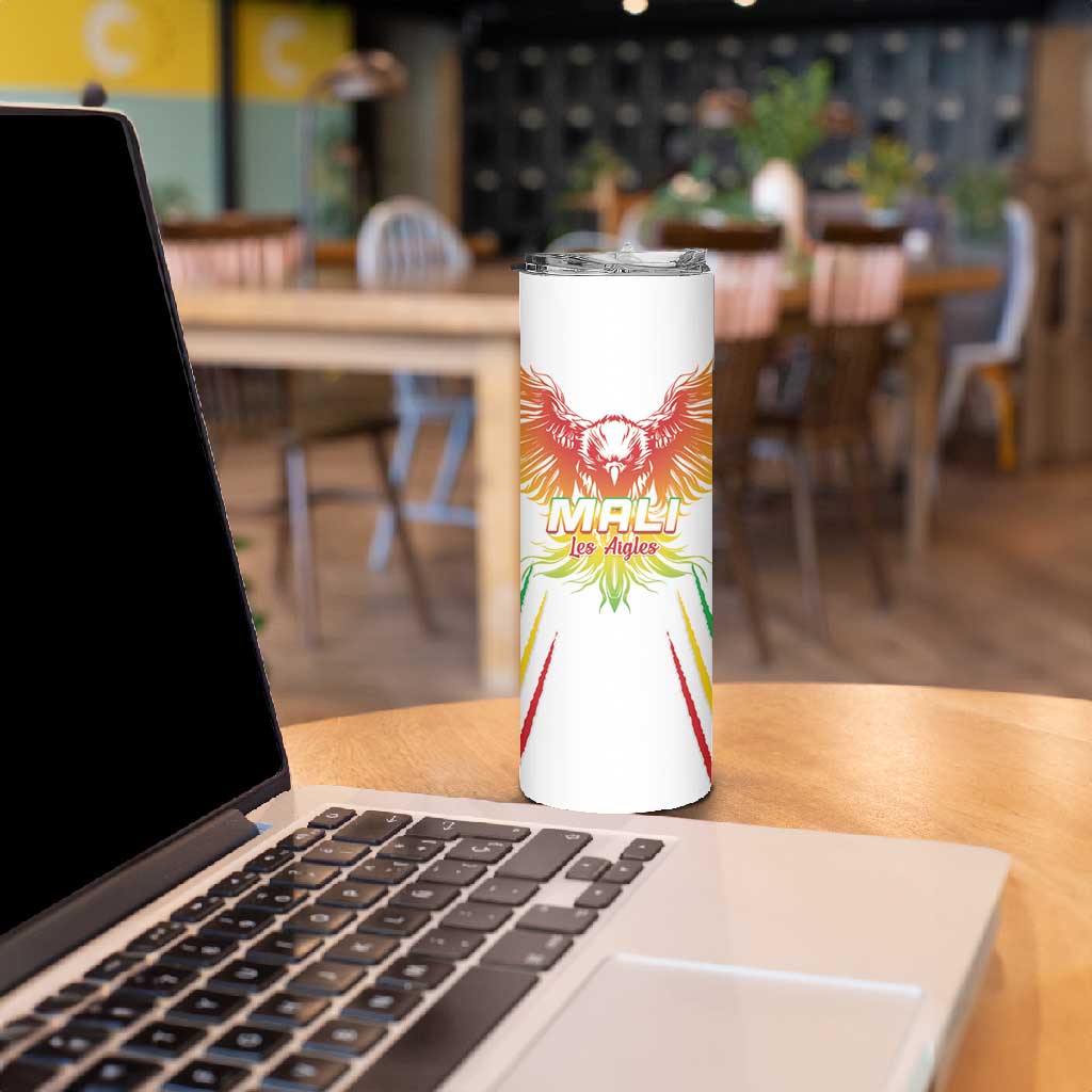 Mali Football Custom Skinny Tumbler Go Eagles - White Color LT15