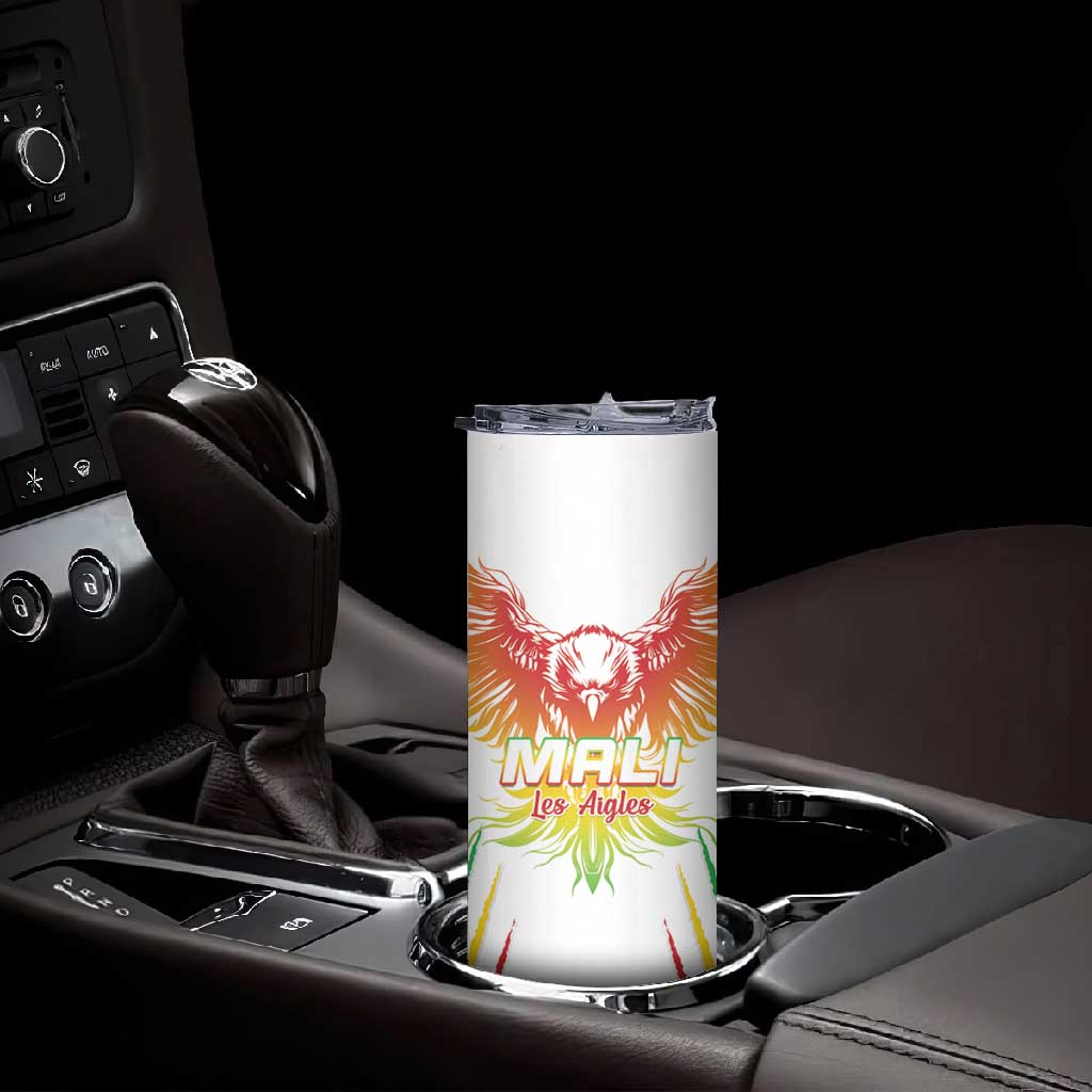 Mali Football Custom Skinny Tumbler Go Eagles - White Color LT15