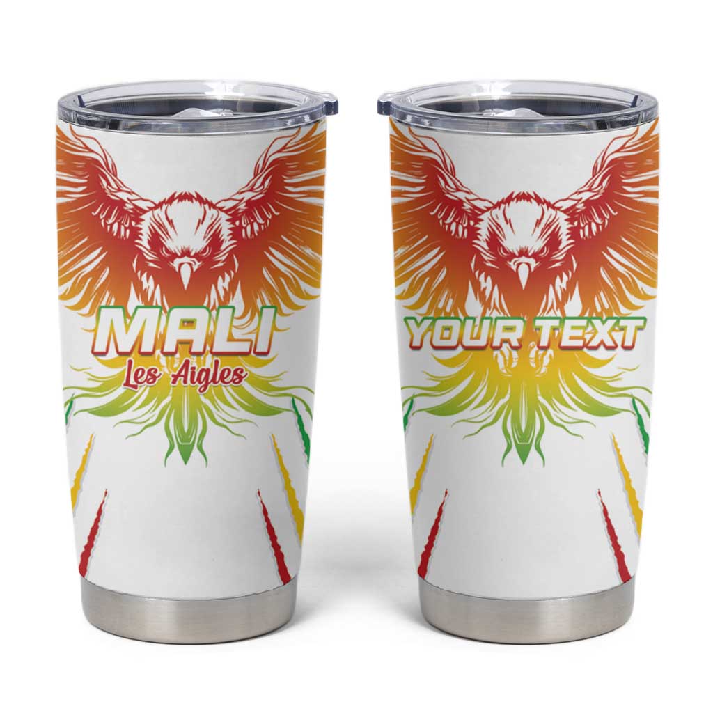Mali Football Custom Tumbler Cup Go Eagles - White Color LT15