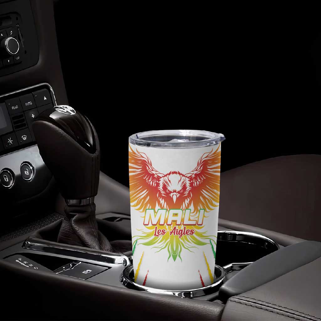 Mali Football Custom Tumbler Cup Go Eagles - White Color LT15