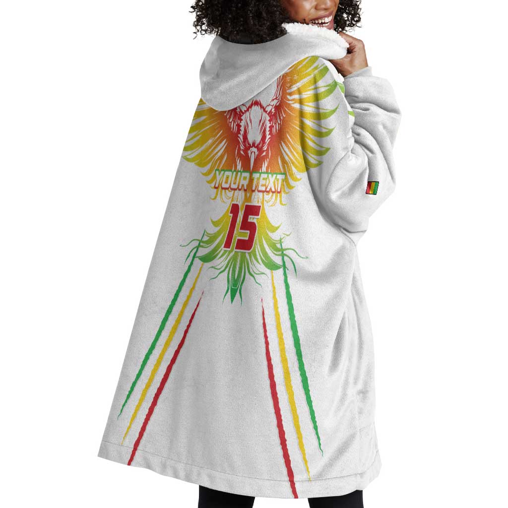 Mali Football Custom Wearable Blanket Hoodie Go Eagles - White Color LT15