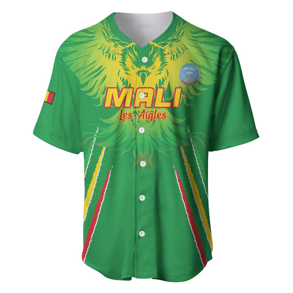 Mali Football Custom Baseball Jersey Go Eagles - Green Color LT15