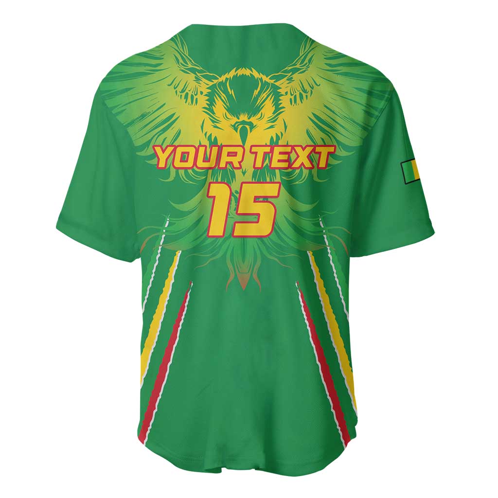Mali Football Custom Baseball Jersey Go Eagles - Green Color LT15