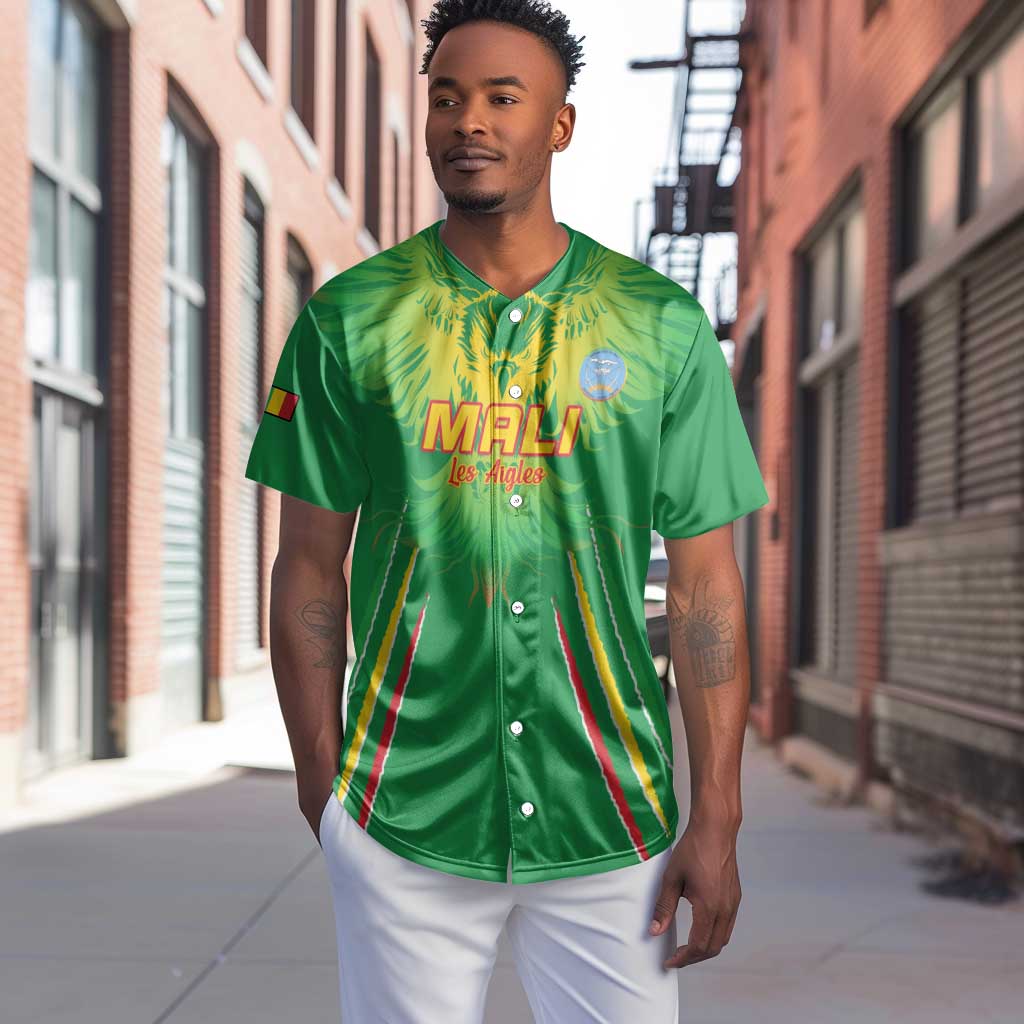 Mali Football Custom Baseball Jersey Go Eagles - Green Color LT15