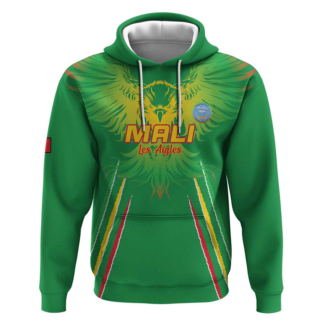 Custom Mali Football Hoodie Go Les Aigles Green Color LT15