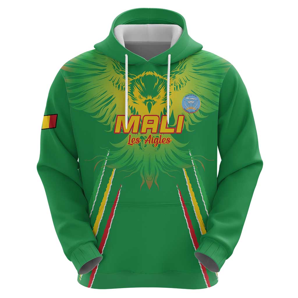 Custom Mali Football Hoodie Go Les Aigles Green Color LT15