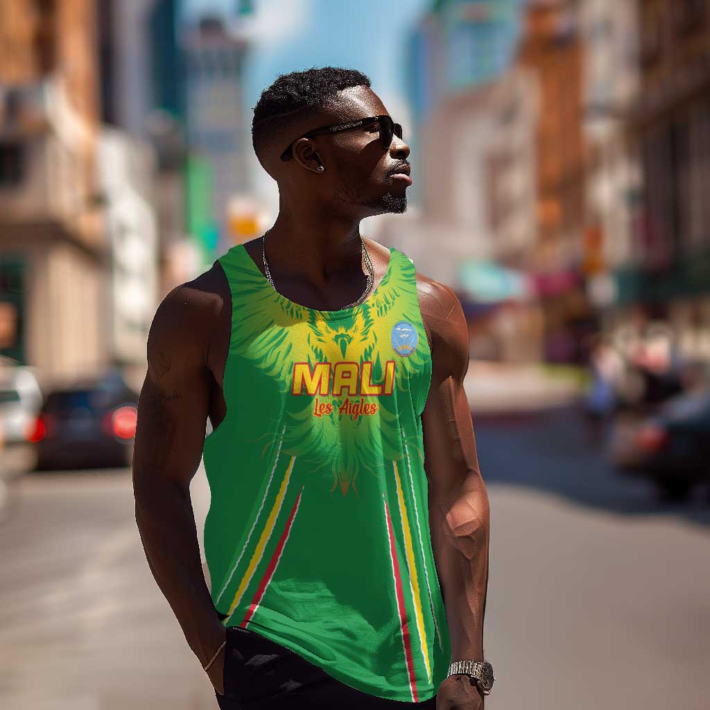 Mali Football Custom Men Tank Top Go Eagles - Green Color LT15