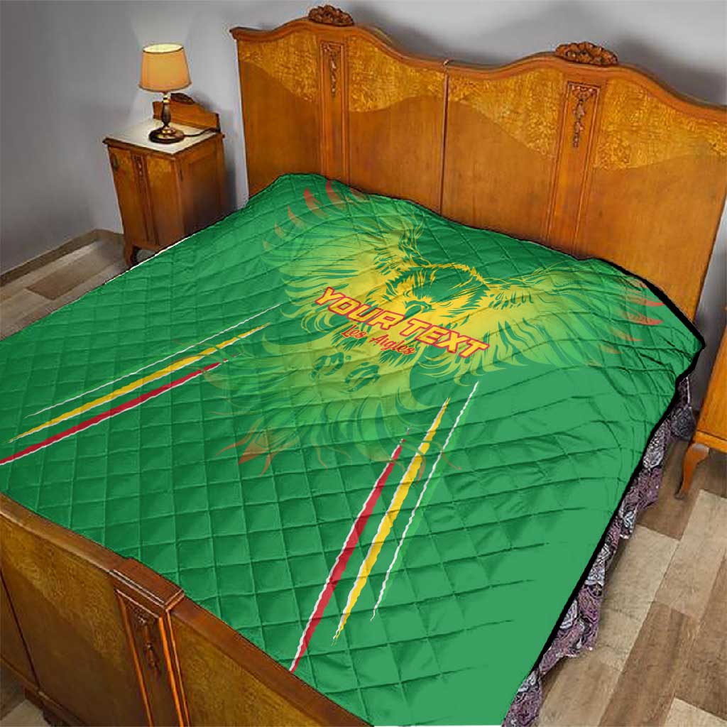 Mali Football Custom Quilt Go Eagles - Green Color LT15